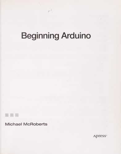 Beginning Arduino