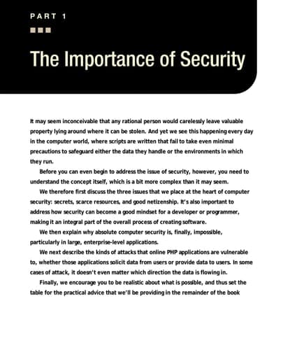 Pro PHP Security From Application Security Principles to the Implementation of XSS Defenses
