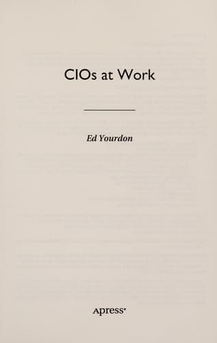 CIOs at Work