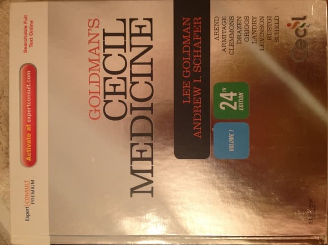 Goldman's Cecil Medicine