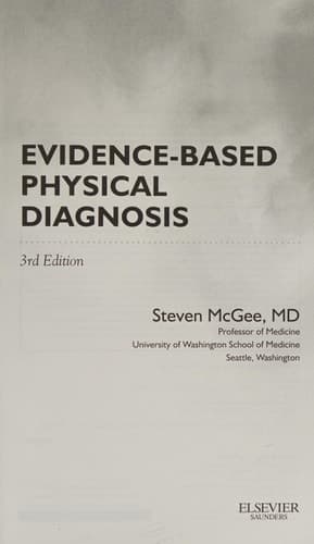Evidence-based Physical Diagnosis