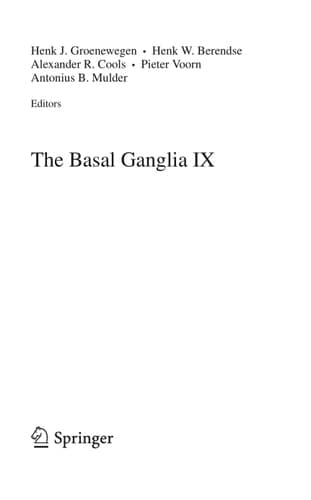 The Basal Ganglia IX