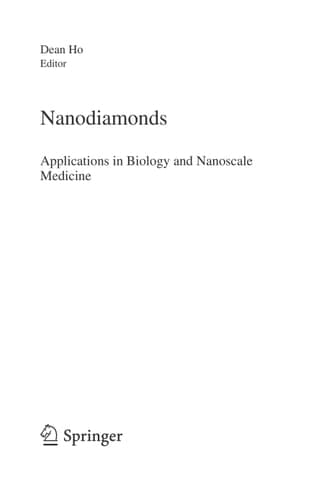 Nanodiamonds Applications in Biology and Nanoscale Medicine
