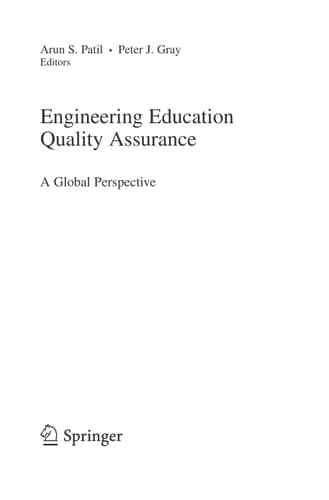 Engineering Education Quality Assurance A Global Perspective