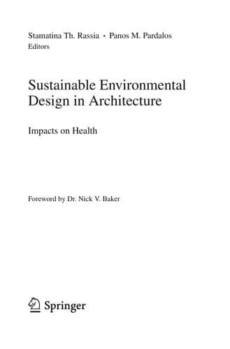 Sustainable Environmental Design in Architecture Impacts on Health