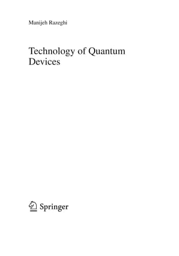 Technology of Quantum Devices
