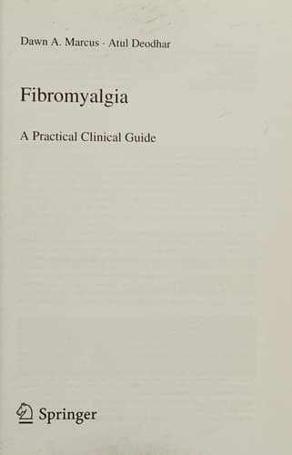Fibromyalgia A Practical Clinical Guide