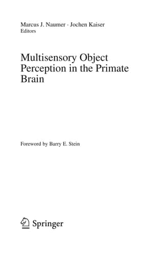 Multisensory Object Perception in the Primate Brain