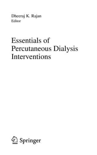 Essentials of Percutaneous Dialysis Interventions