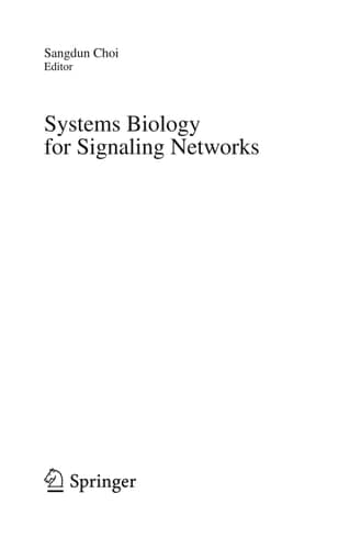 Systems Biology for Signaling Networks