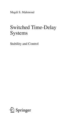 Switched Time-Delay Systems Stability and Control