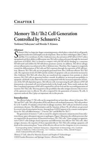 Memory T Cells