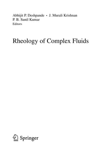Rheology of Complex Fluids