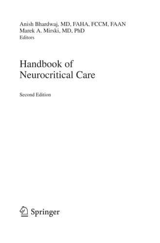 Handbook of Neurocritical Care Second Edition