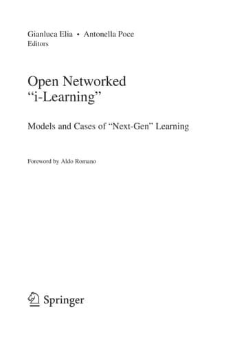 Open Networked "i-Learning" Models and Cases of "Next-Gen" Learning