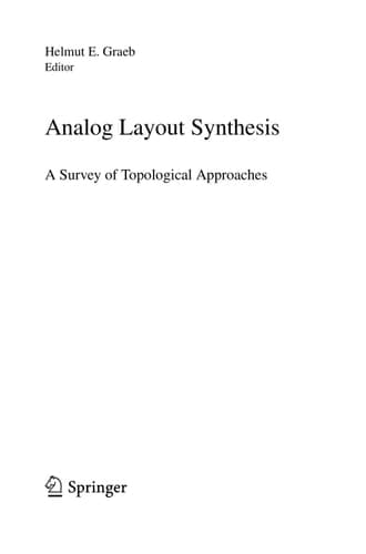 Analog Layout Synthesis A Survey of Topological Approaches