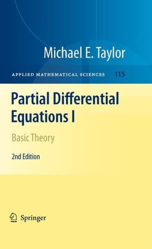 Partial Differential Equations I Basic Theory