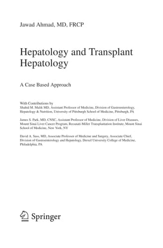 Hepatology and Transplant Hepatology A Case Based Approach