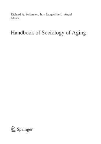 Handbook of Sociology of Aging