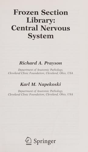 Frozen Section Library: Central Nervous System