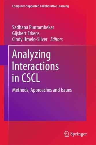Analyzing Interactions in CSCL Methods, Approaches and Issues