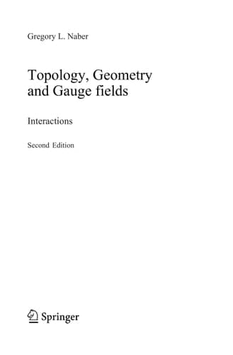 Topology, Geometry and Gauge fields Interactions