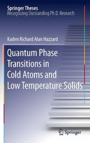 Quantum Phase Transitions in Cold Atoms and Low Temperature Solids
