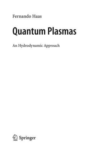 Quantum Plasmas An Hydrodynamic Approach