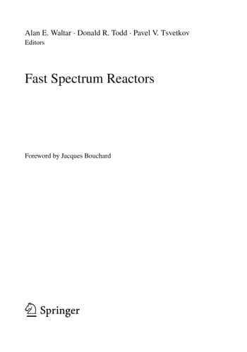 Fast Spectrum Reactors