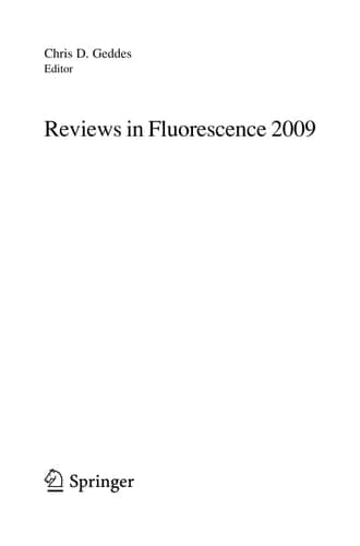 Reviews in Fluorescence 2009
