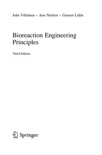 Bioreaction Engineering Principles