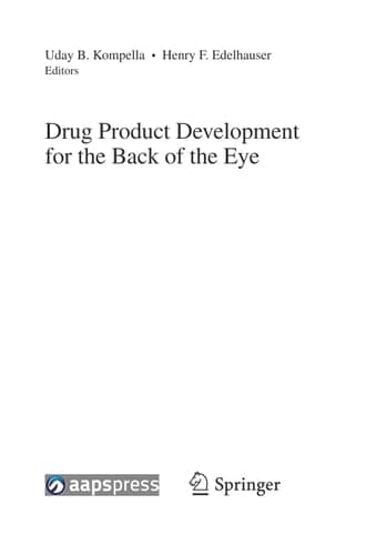 Drug Product Development for the Back of the Eye