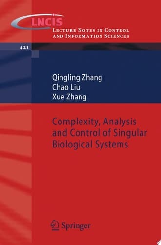 Complexity, Analysis and Control of Singular Biological Systems