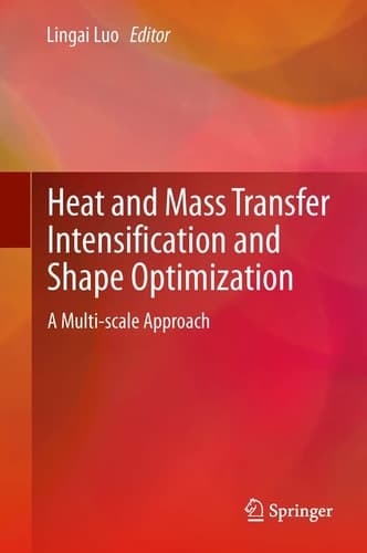 Heat and Mass Transfer Intensification and Shape Optimization A Multi-scale Approach