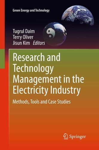 Research and Technology Management in the Electricity Industry Methods, Tools and Case Studies