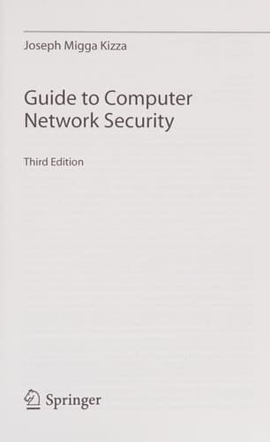 Guide to Computer Network Security