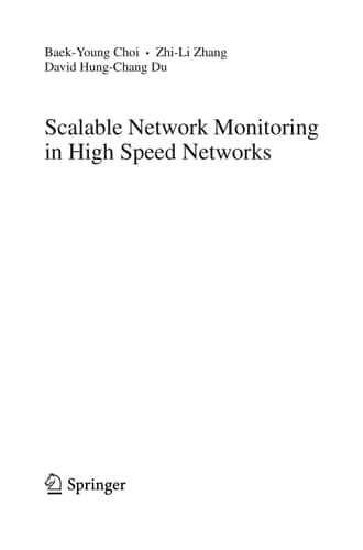 Scalable Network Monitoring in High Speed Networks