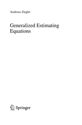 Generalized Estimating Equations