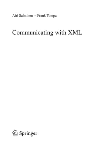 Communicating with XML