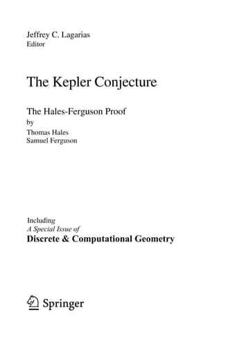 The Kepler Conjecture The Hales-Ferguson Proof