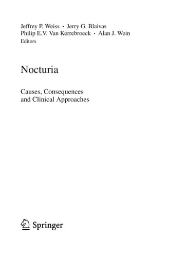Nocturia Causes, Consequences and Clinical Approaches