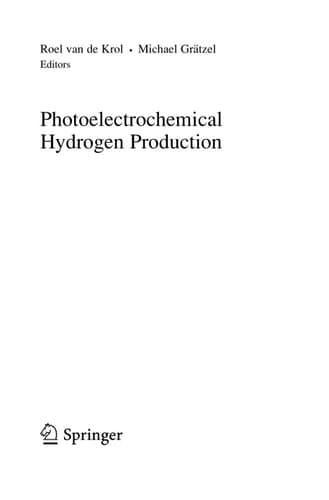 Photoelectrochemical Hydrogen Production
