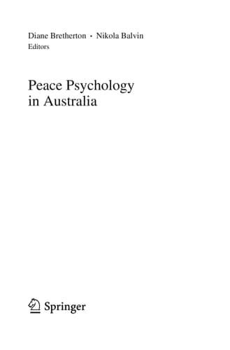 Peace Psychology in Australia