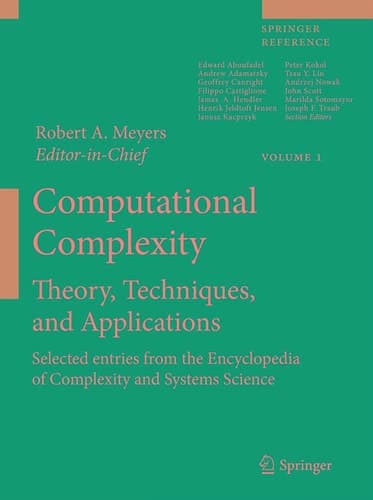 Computational Complexity Theory, Techniques, and Applications