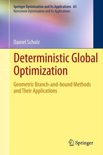 Deterministic Global Optimization Geometric Branch-and-bound Methods and their Applications