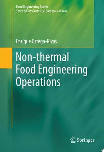 Non-thermal Food Engineering Operations