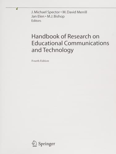 Handbook of Research on Educational Communications and Technology
