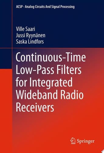 Continuous-Time Low-Pass Filters for Integrated Wideband Radio Receivers