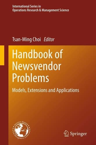 Handbook of Newsvendor Problems Models, Extensions and Applications