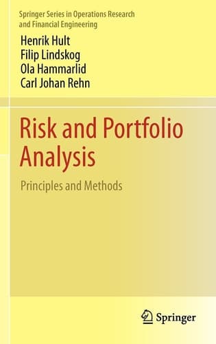 Risk and Portfolio Analysis Principles and Methods